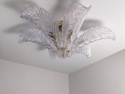 Palm_Leaf_Flush_Mount_Ceiling_Light_by_Mazzega,_Murano_Glass_and_Brass,_Italy,_1960s