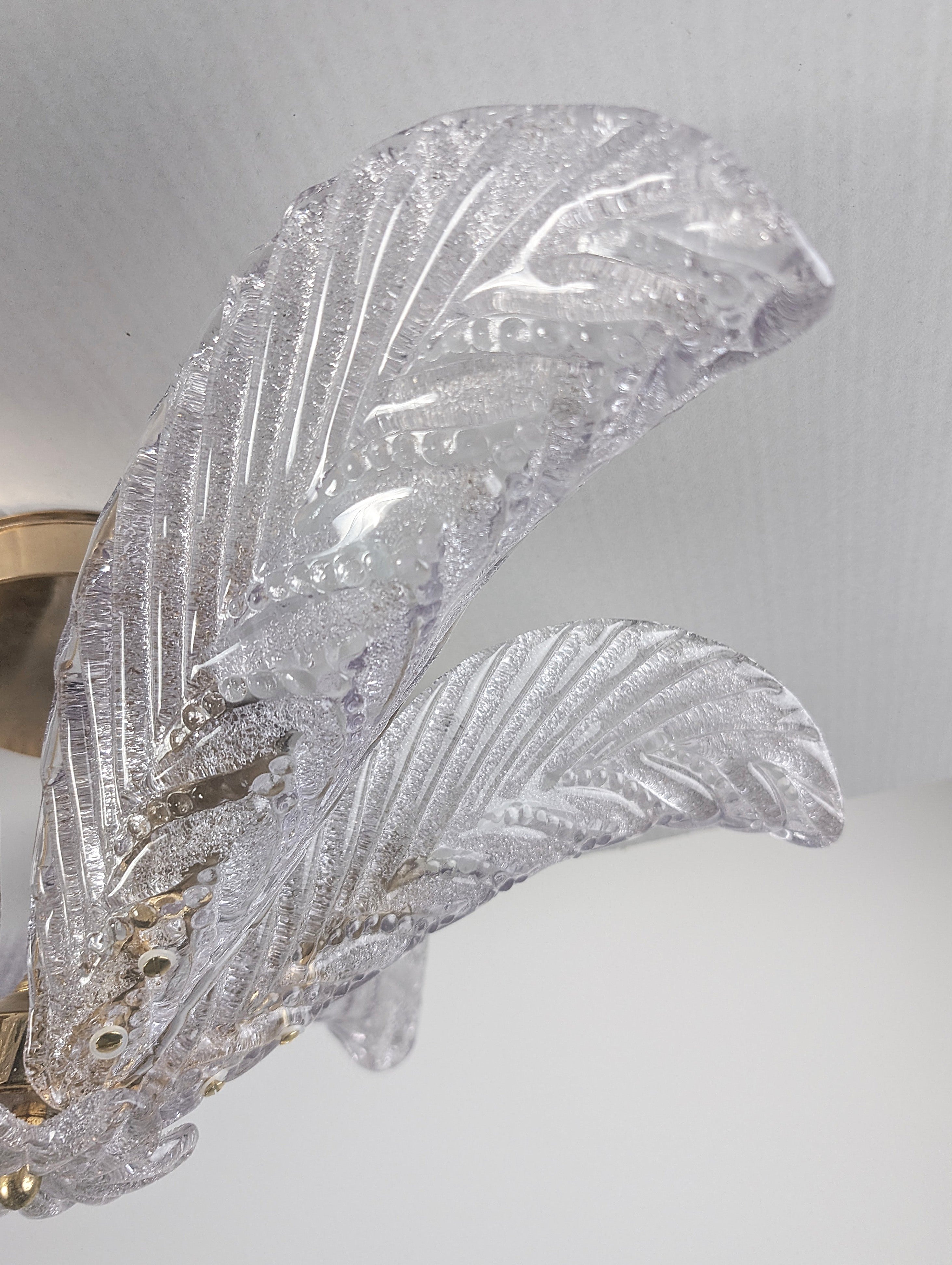 Palm_Leaf_Flush_Mount_Ceiling_Light_by_Mazzega,_Murano_Glass_and_Brass,_Italy,_1960s