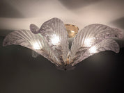 Palm_Leaf_Flush_Mount_Ceiling_Light_by_Mazzega,_Murano_Glass_and_Brass,_Italy,_1960s