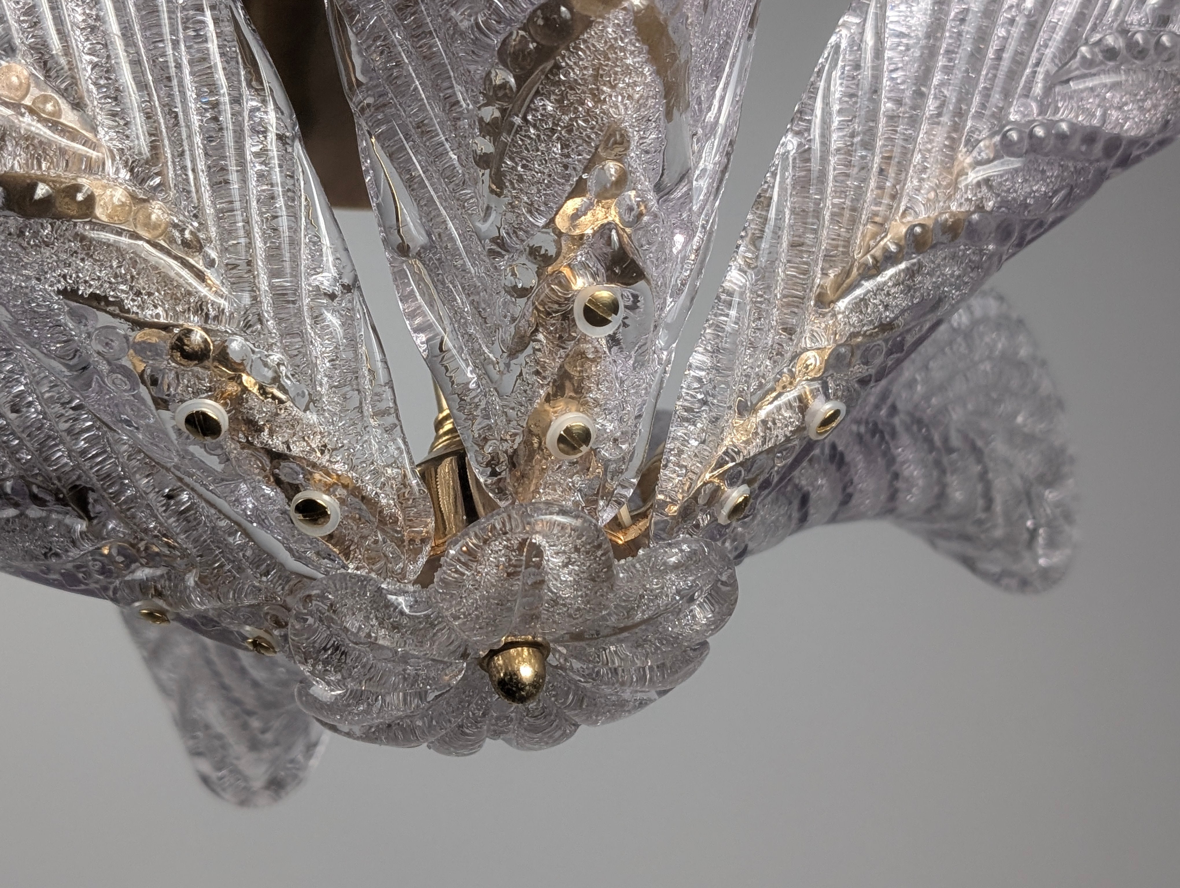 Palm_Leaf_Flush_Mount_Ceiling_Light_by_Mazzega,_Murano_Glass_and_Brass,_Italy,_1960s