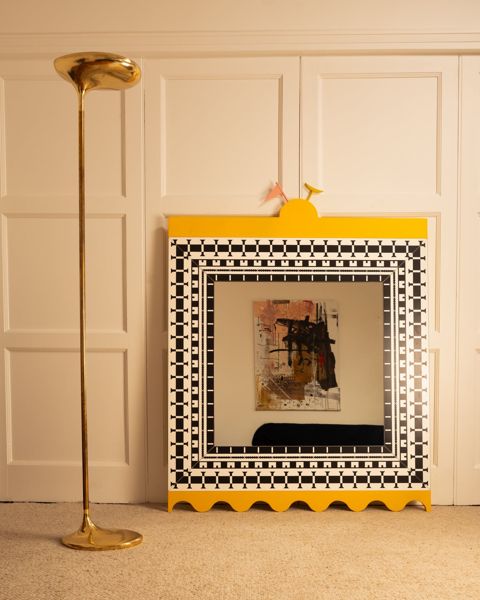 Alessandro_Mendini_Ollo_Wall_Mirror_for_Museo_Alchimia,_1988