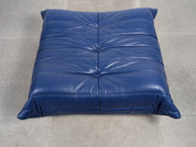 Michel_Ducaroy_Ligne_Roset_Blue_Leather_Togo_Ottoman_France_1980s