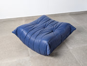 Michel_Ducaroy_Ligne_Roset_Blue_Leather_Togo_Ottoman_France_1980s