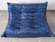Michel_Ducaroy_Togo_Loveseat_in_Blue_Leather_for_Ligne_Roset,_France,_1980s
