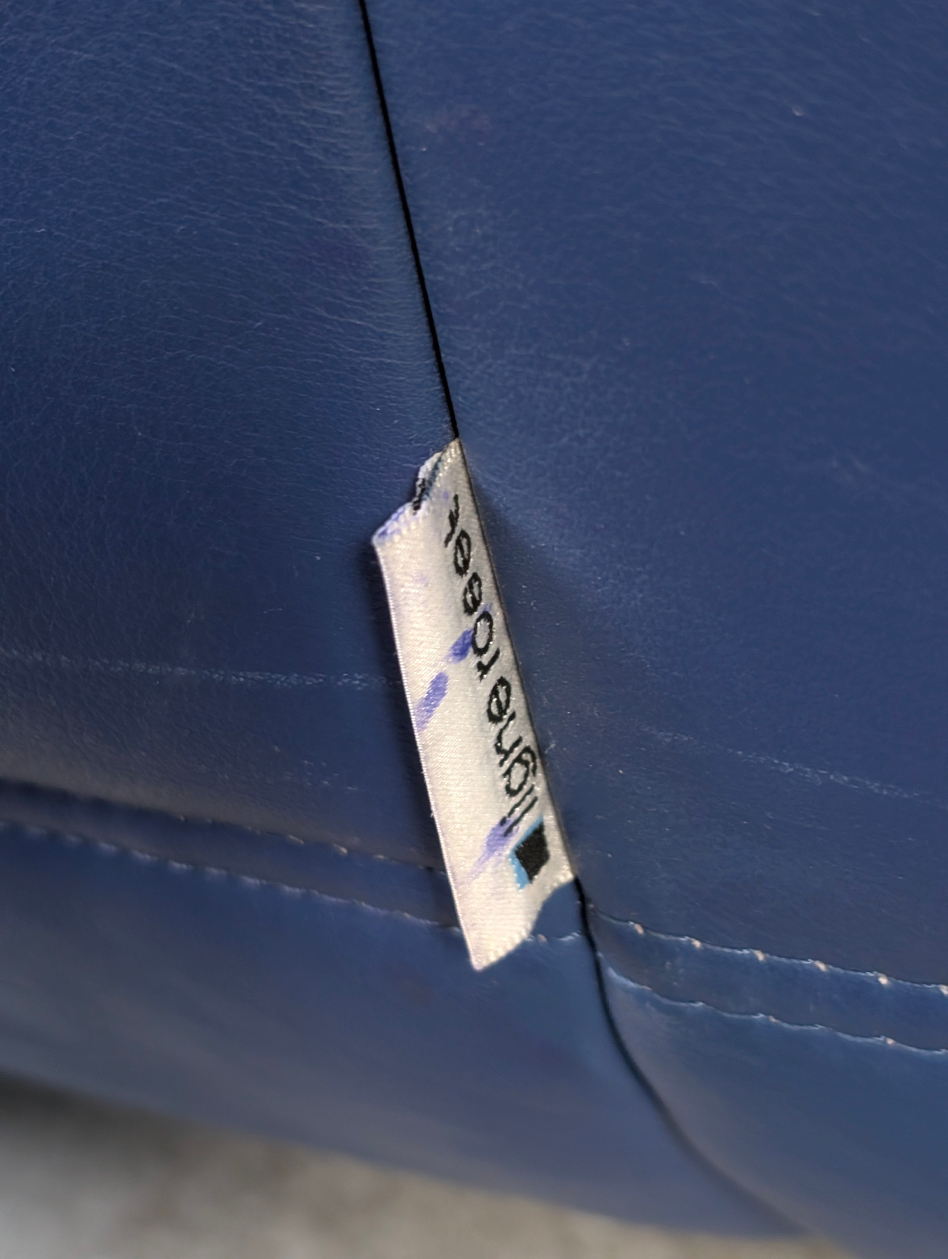 Michel_Ducaroy_Togo_Loveseat_in_Blue_Leather_for_Ligne_Roset,_France,_1980s