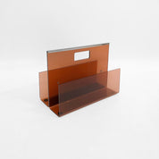 Michel_Dumas_Smoked_Acrylic_Magazine_Rack_for_Roche_Bobois,_1970s