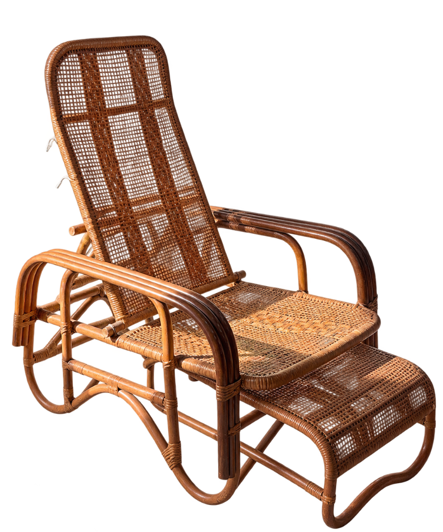 Mid-Century_Adjustable_Rattan_Lounge_Chair_with_Reclining_Back_and_Retractable_Footrest,_circa_1950s-1970s