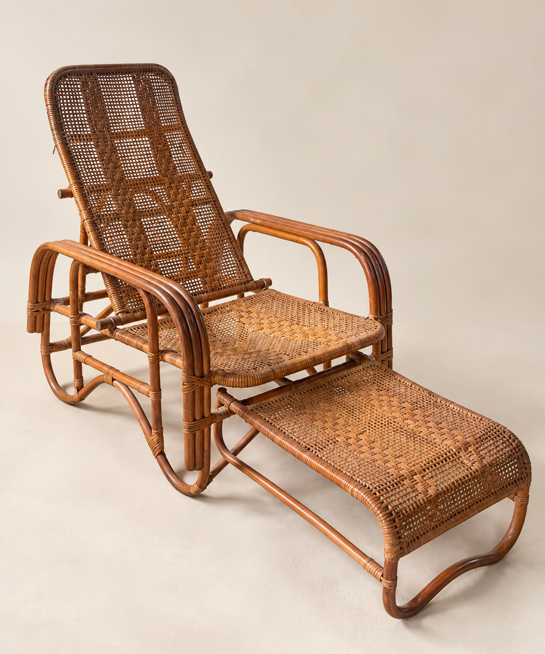 Mid-Century_Adjustable_Rattan_Lounge_Chair_with_Reclining_Back_and_Retractable_Footrest,_circa_1950s-1970s