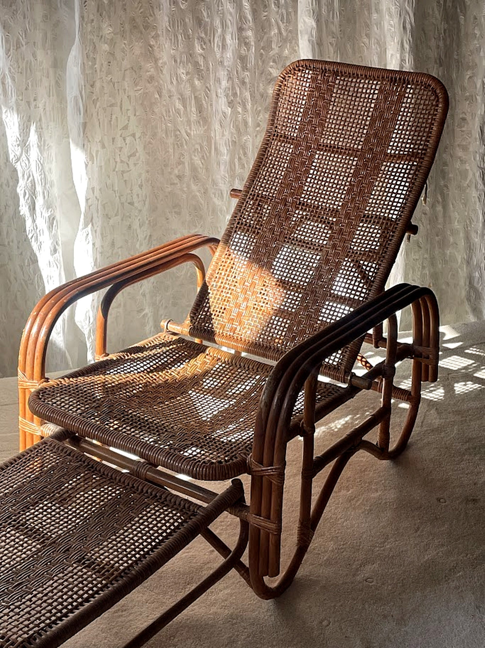 Mid-Century_Adjustable_Rattan_Lounge_Chair_with_Reclining_Back_and_Retractable_Footrest,_circa_1950s-1970s
