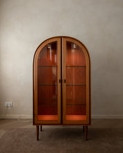 Arched_Teak_and_Glass_Display_Cabinet_with_Integrated_Lighting_by_Brinkmann,_Germany,_1980s