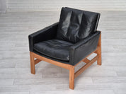 Mid-Century_Armchair,_Leather_Upholstery_&_Oak_Frame,_1960s_Denmark