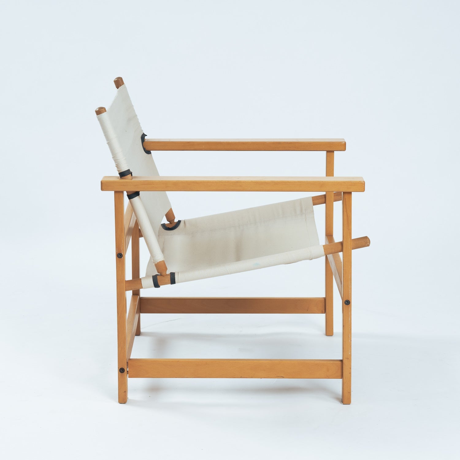 Mid_Century_Safari_Stick_Chair_in_Beechwood_and_White_Canvas,_1970s