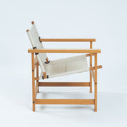 Mid_Century_Safari_Stick_Chair_in_Beechwood_and_White_Canvas,_1970s