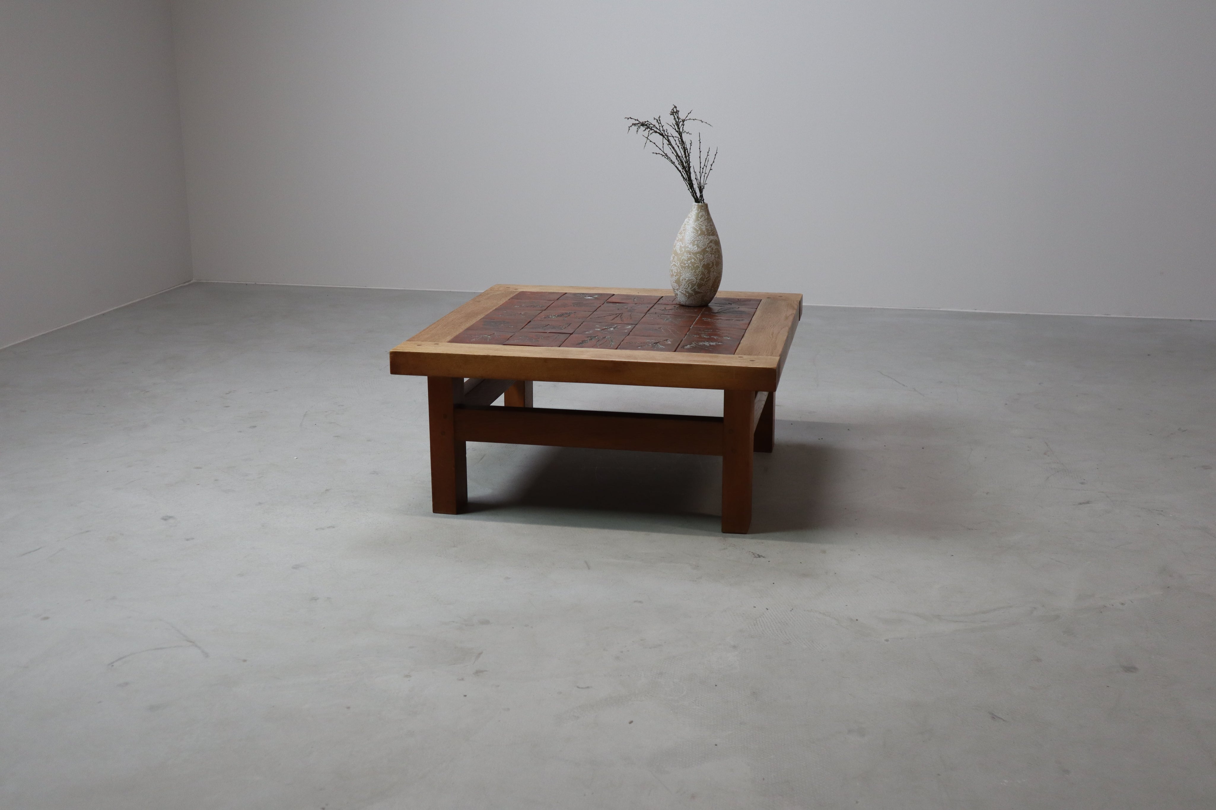 Mid-Century_botanical_ceramic_tile_coffee_table_in_Oak,_1960s