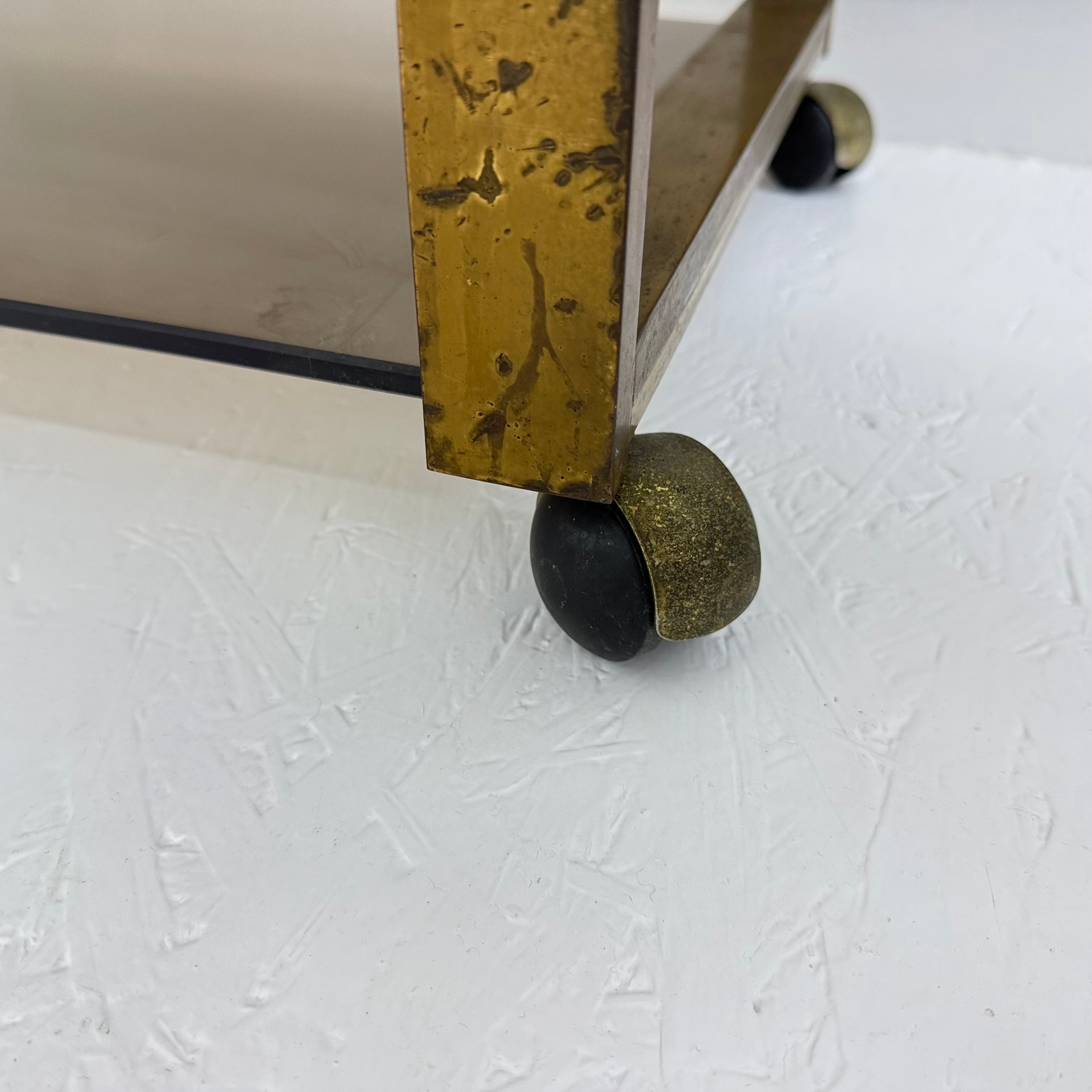 Mid-Century_Brass_Bar_Cart_with_Smoked_Glass,_1970s