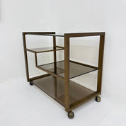 Mid-Century_Brass_Bar_Cart_with_Smoked_Glass,_1970s