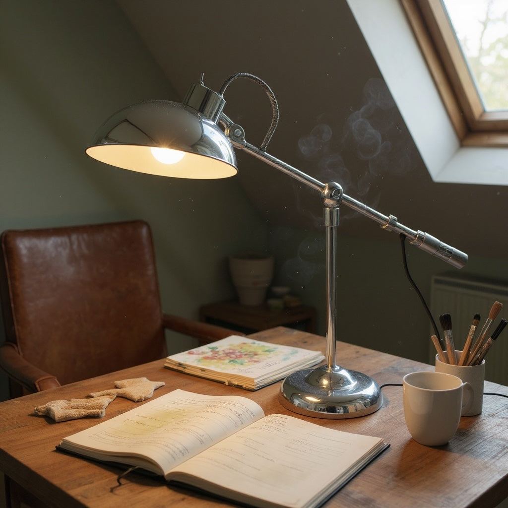 Mid-Century_Chrome_Adjustable_Desk_Lamp_by_Yasuaki_Sasamoto_for_Dulton_Co.,_Japan,_1970s