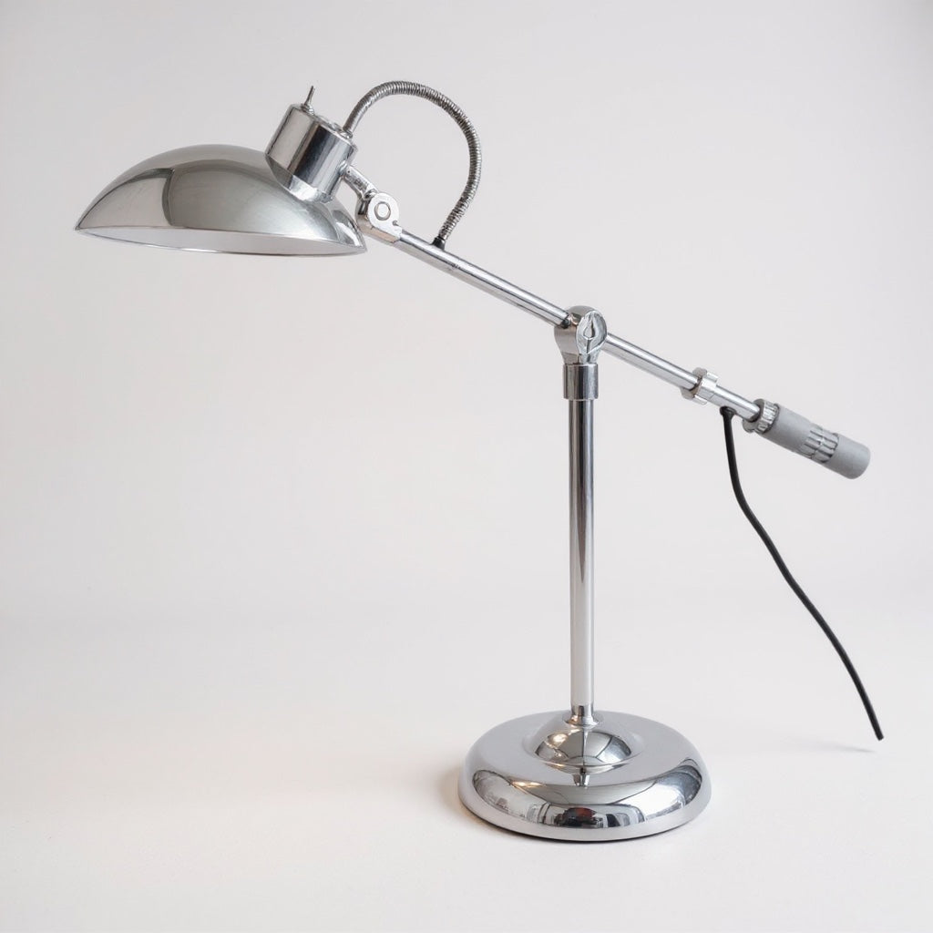 Mid-Century_Chrome_Adjustable_Desk_Lamp_by_Yasuaki_Sasamoto_for_Dulton_Co.,_Japan,_1970s