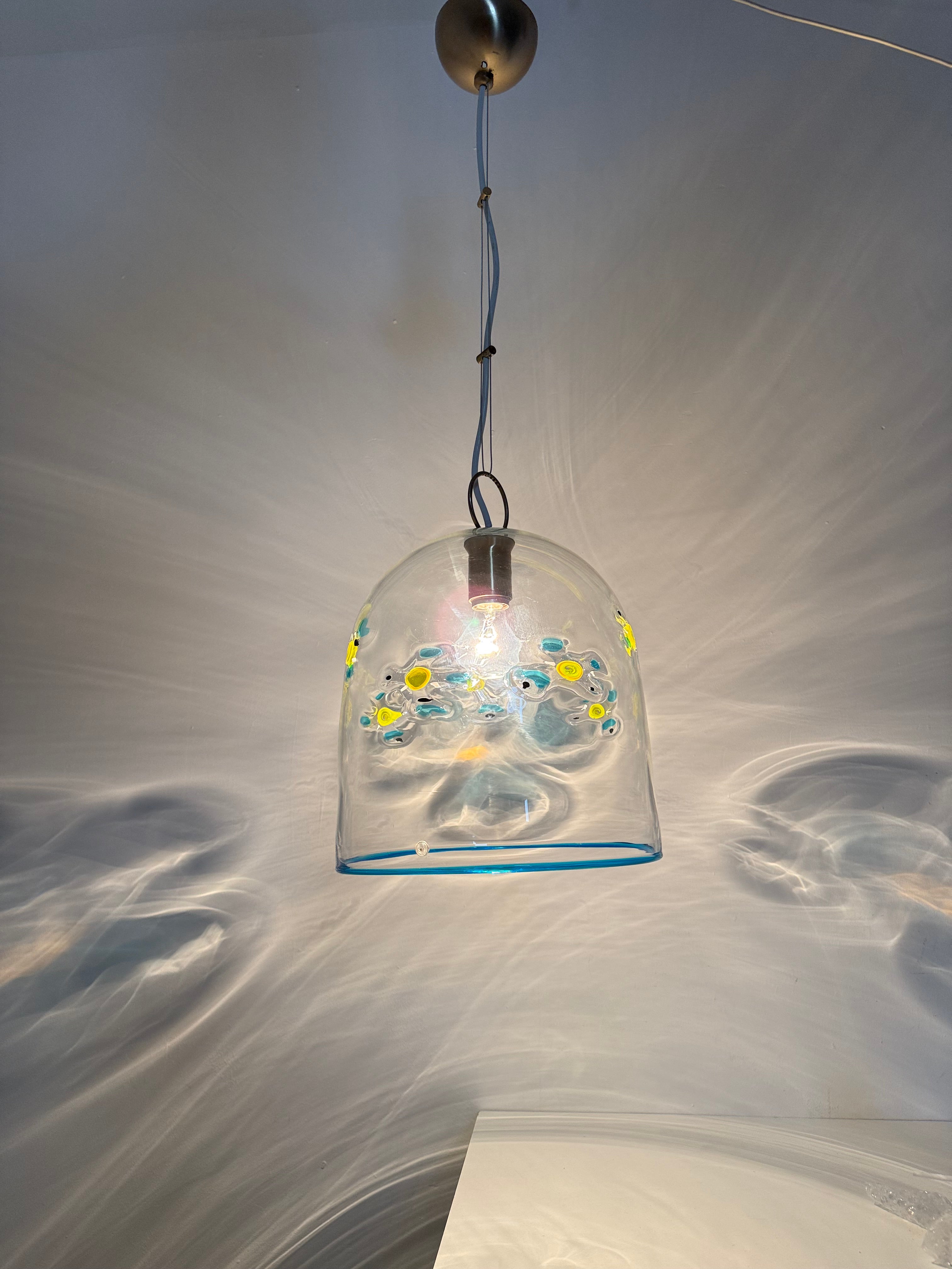 La_Murrina_Floral_Glass_Pendant_Lamp,_Italy_1970s