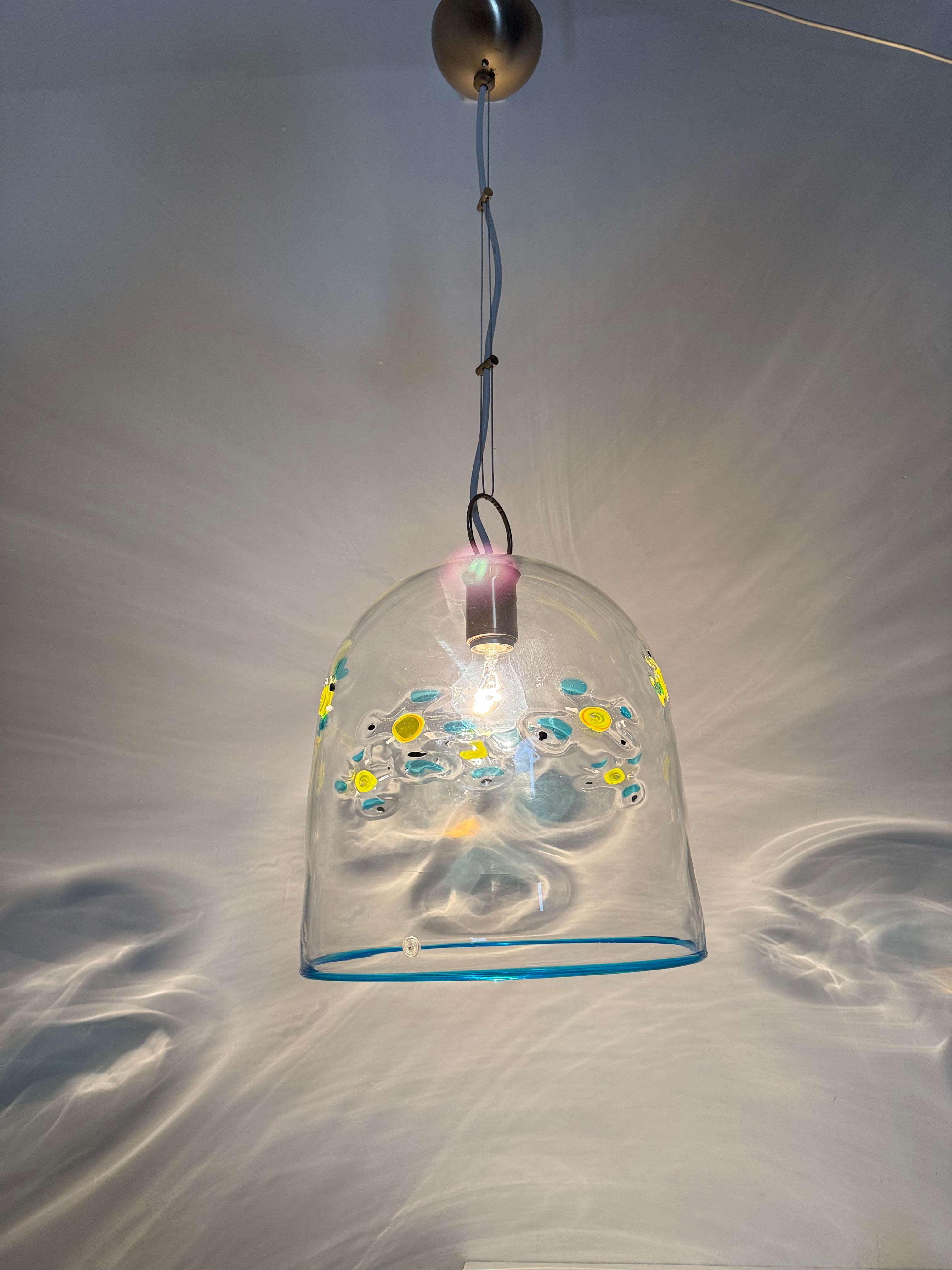 La_Murrina_Floral_Glass_Pendant_Lamp,_Italy_1970s