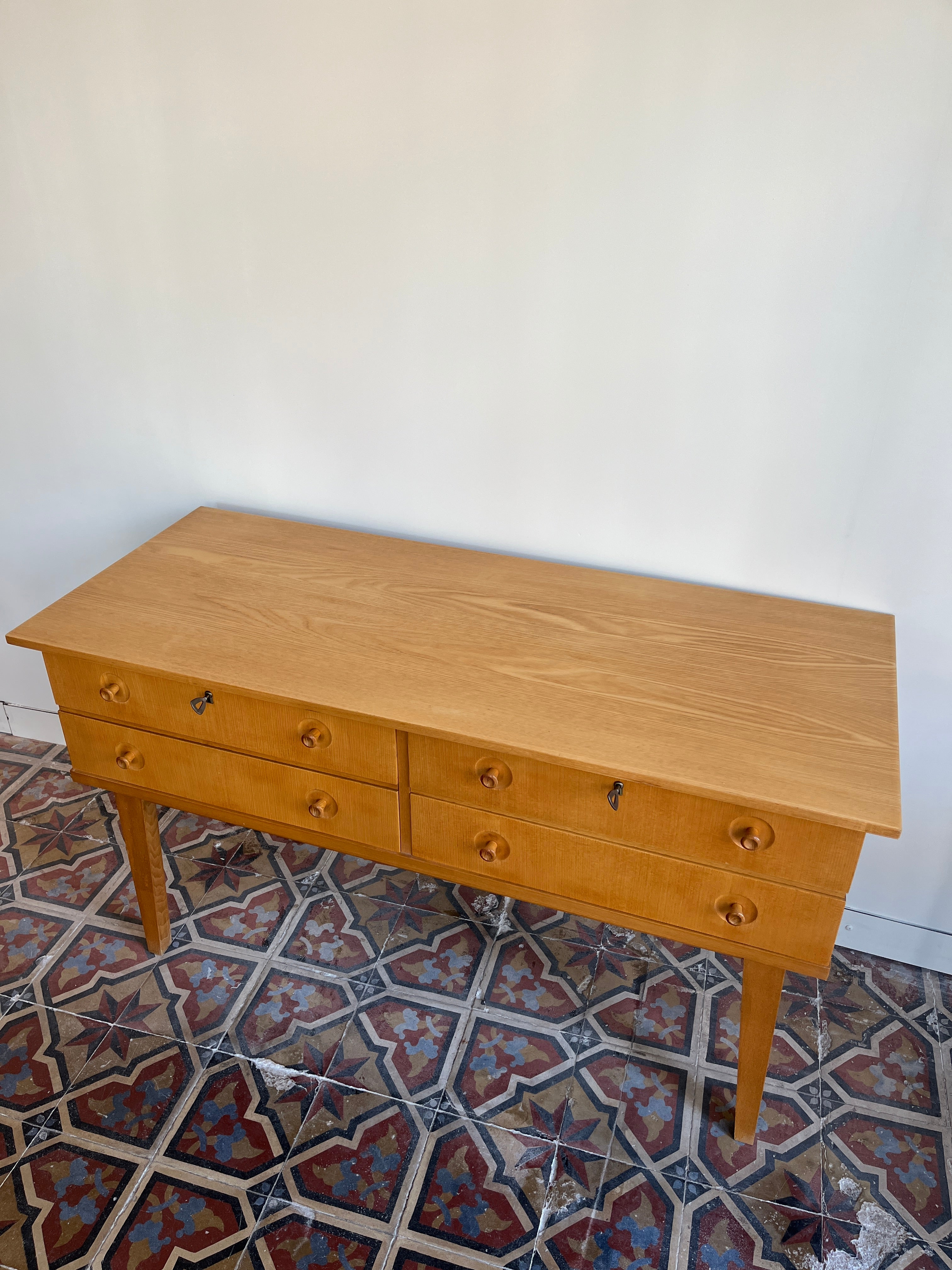 Rudolf_Frank_Angelica_Wood_Sideboard_for_Erwin_Behr,_Germany,_1950s