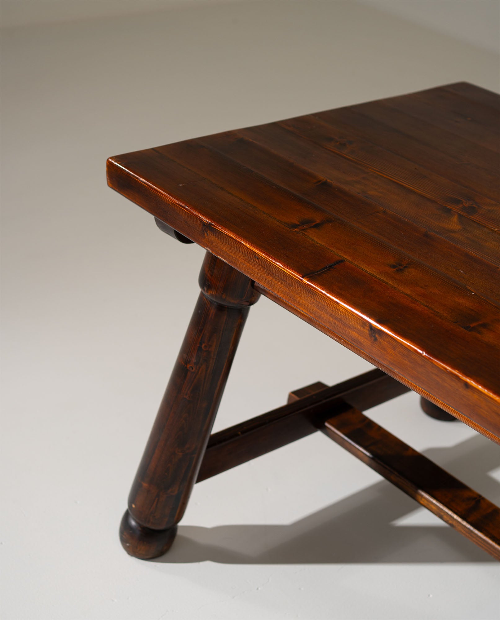 Georges_Robert_Solid_Pine_Dining_Table,_France,_1950s
