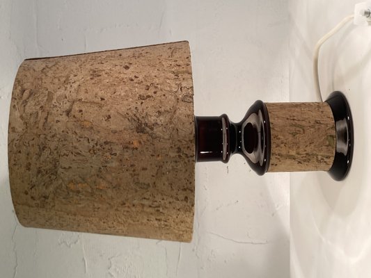 Mid-Century_German_Cork_and_Glass_Table_Lamp