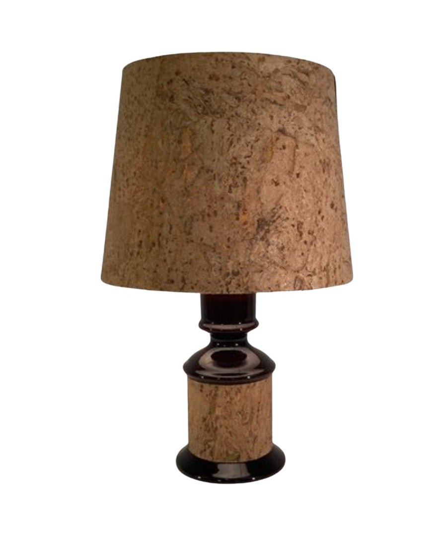 Mid-Century_German_Cork_and_Glass_Table_Lamp