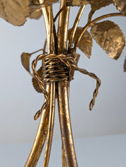 Hollywood_Regency_Gilt_Metal_Rose_Side_Table_with_Clear_Glass_Top,_1970s