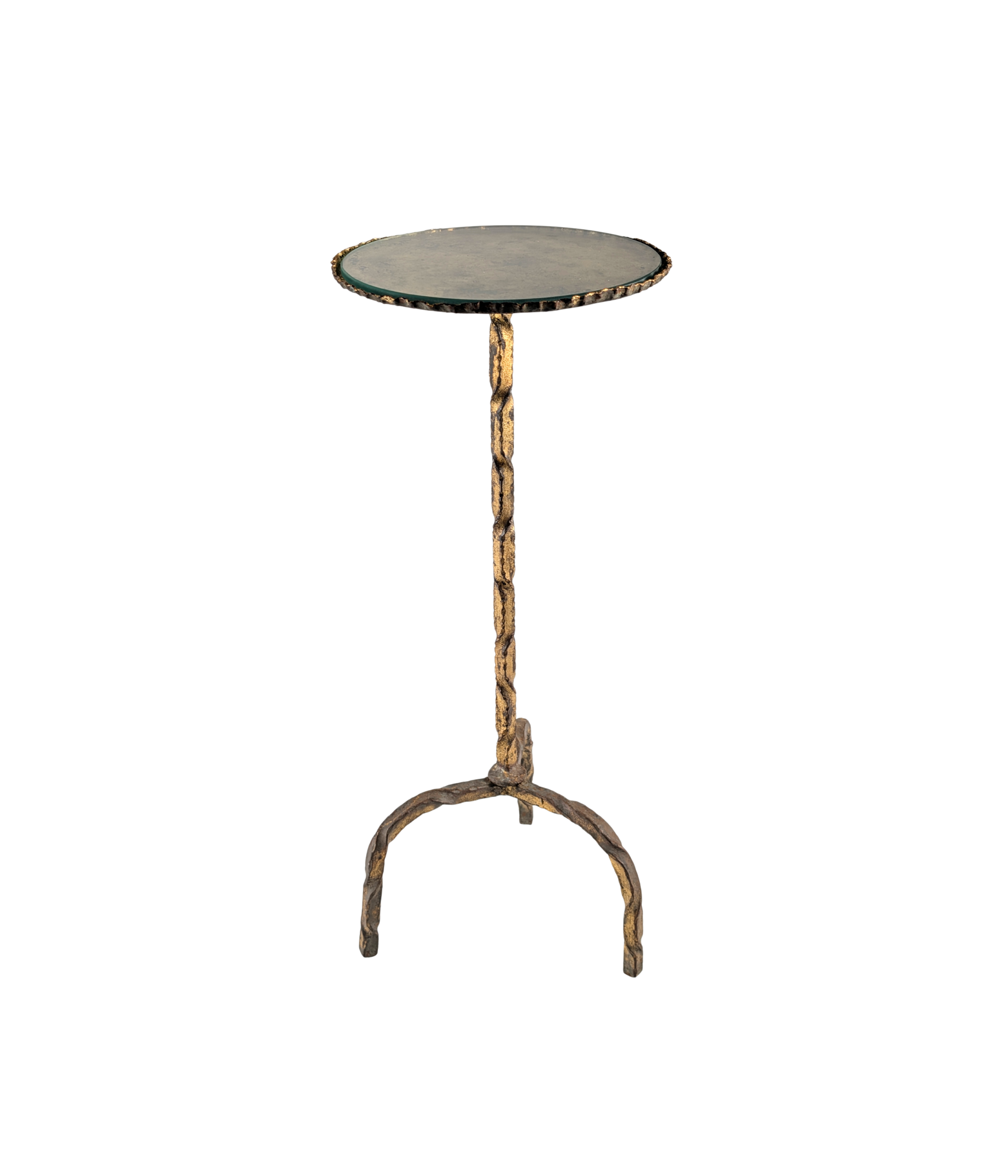 Mid-Century_Gilt_Wrought_Iron_and_Glass_Drinks_Side_Table,_Spain,_1950s