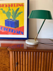 Stilux_Milano_Green_Perspex_Table_Lamp_with_Marble_Base,_1960s