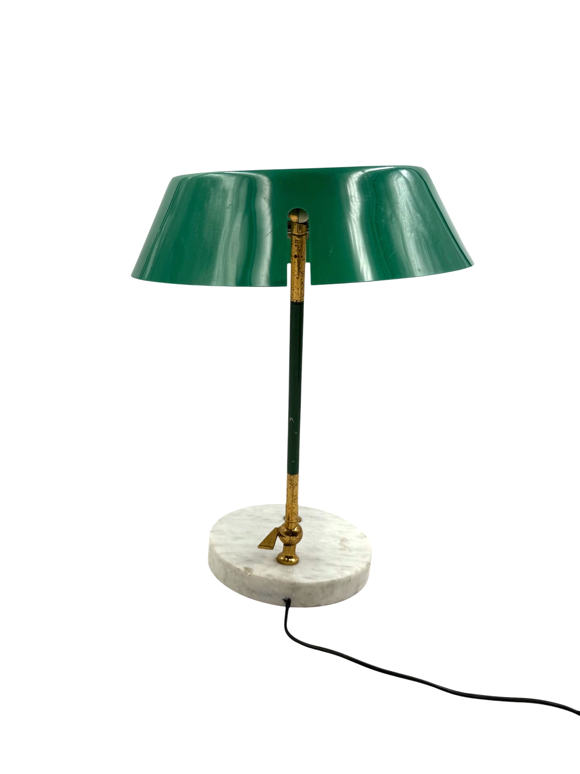 Stilux_Milano_Green_Perspex_Table_Lamp_with_Marble_Base,_1960s