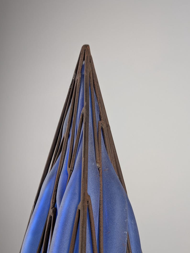 Mid-century_iron_and_blown_glass_pyramid_table_lamp