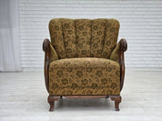 Danish_Scandinavian_Modern_Oak_Armchair_in_Wool,_1950s,_Denmark