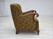 Danish_Scandinavian_Modern_Oak_Armchair_in_Wool,_1950s,_Denmark