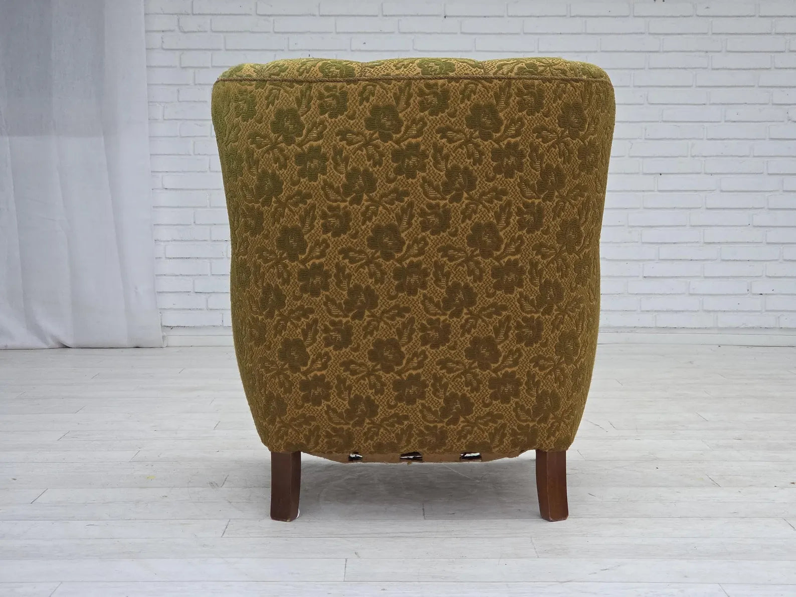 Danish_Scandinavian_Modern_Oak_Armchair_in_Wool,_1950s,_Denmark