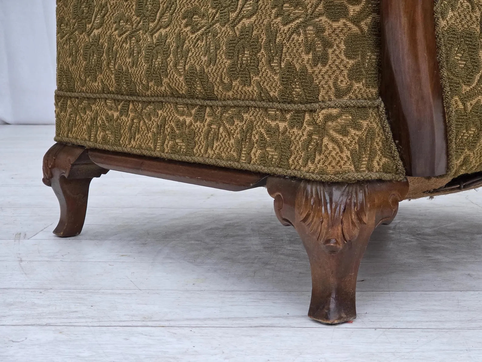 Danish_Scandinavian_Modern_Oak_Armchair_in_Wool,_1950s,_Denmark