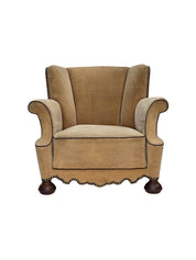 Danish_Relaxation_Armchair_in_Wood_and_Velour,_1950s,_Denmark