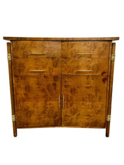 Mid-Century_Modern_Burlwood_Hi-Boy_Dresser,_Brass_Accent_1950s_USA