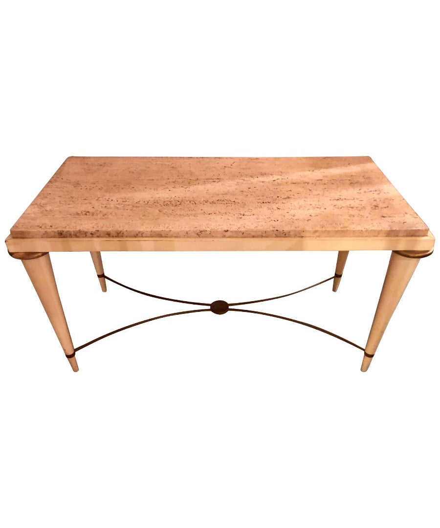 Mid-Century_Modern_Coffee_Table_Travertine_Marble_Brass_Stretcher_1960s