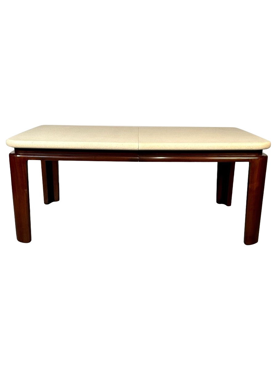 Mid-Century_Modern_Dining_Table,_Cork_Surface,_Mahogany_Base,_1950s_USA