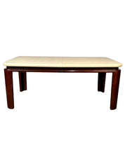 Mid-Century_Modern_Dining_Table,_Cork_Surface,_Mahogany_Base,_1950s_USA