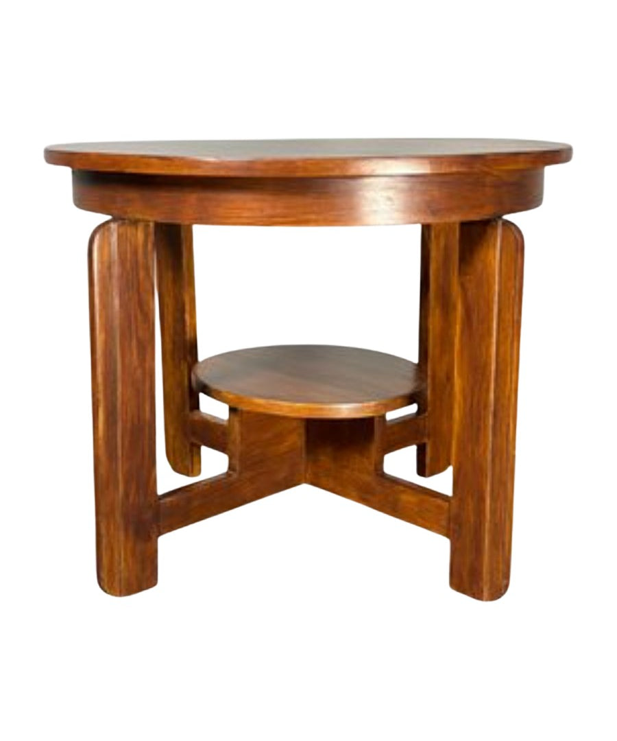 Mid-Century_Modern_Dutch_Art_Deco_Side_Table_in_Mahogany,_1940s