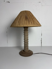Turned_Wood_Table_Lamp_in_the_Manner_of_Charles_Dudouyt_1940s_France