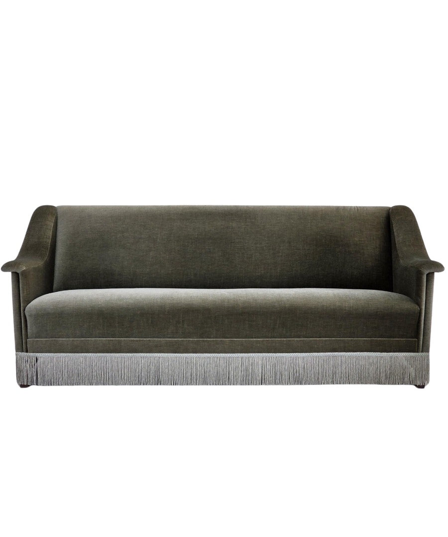 Danish_Three_Seater_Sofa_in_Green_Velour_and_Beech,_1970s,_Denmark
