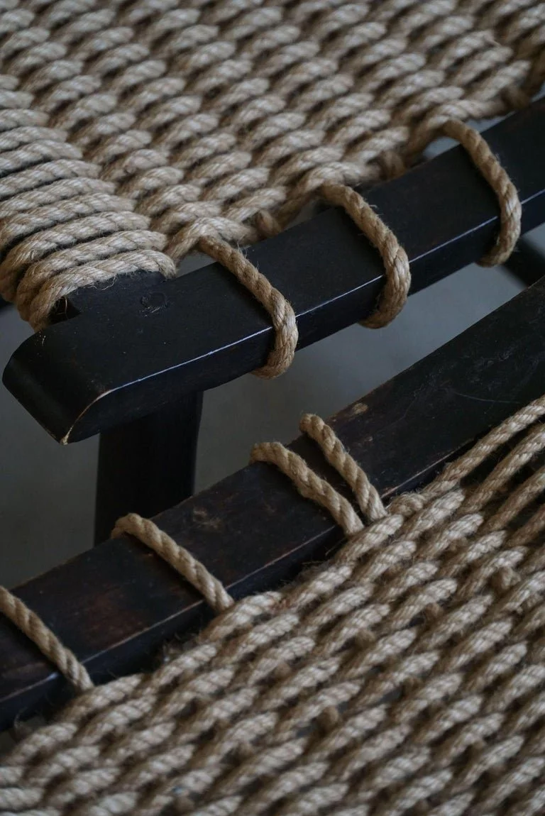 Mid_Century_Modern,_Stool_in_Wood_&_Rope,_By_Anne_Lise_Aas,_Norway,_1960s
