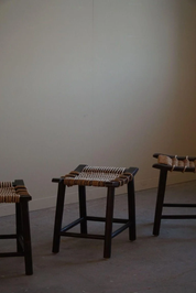 Mid_Century_Modern,_Stool_in_Wood_&_Rope,_By_Anne_Lise_Aas,_Norway,_1960s