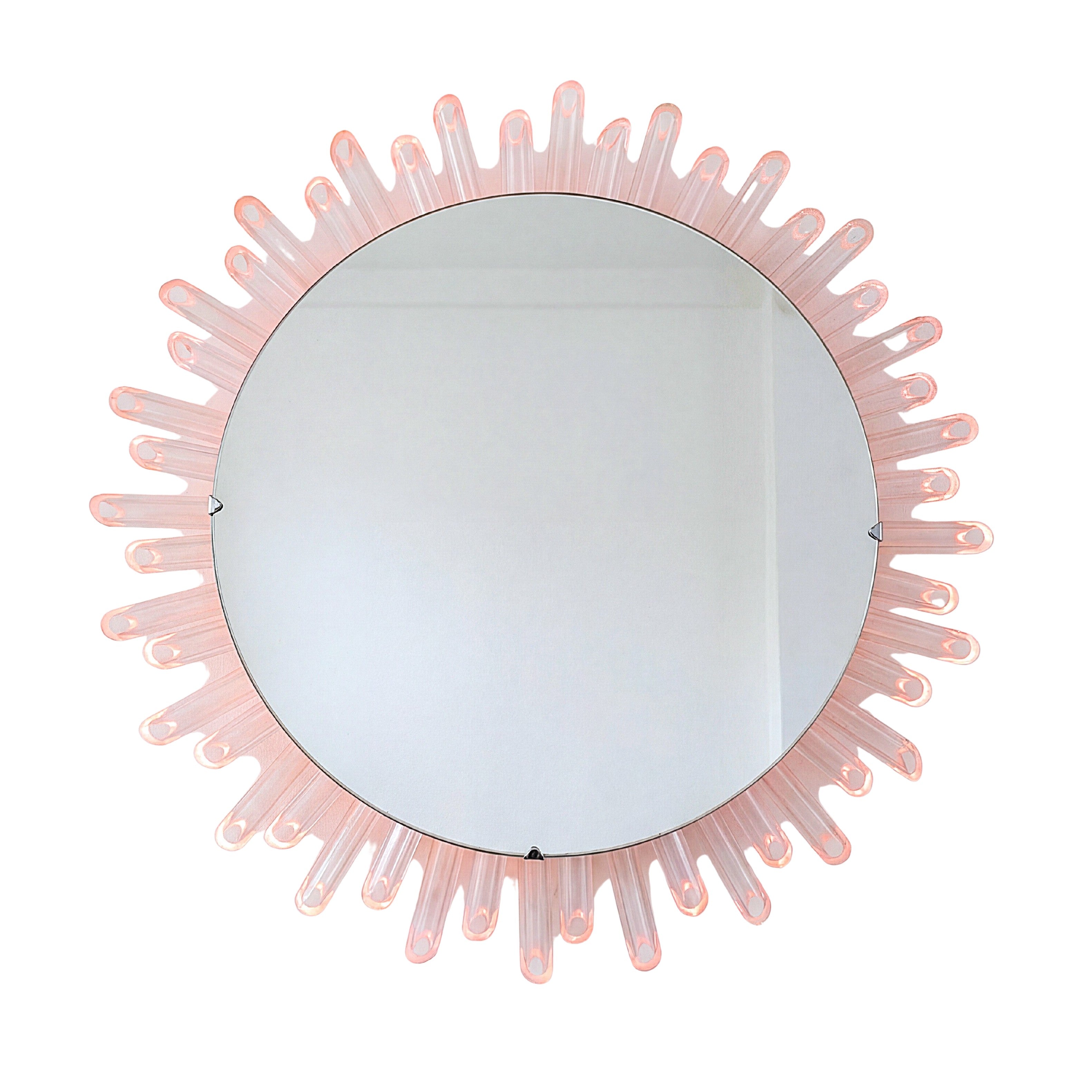 Mid-Century_Modern_Sunburst_Mirror_Wall_Lamp_in_Lucite_with_Pink_Glow,_1970s