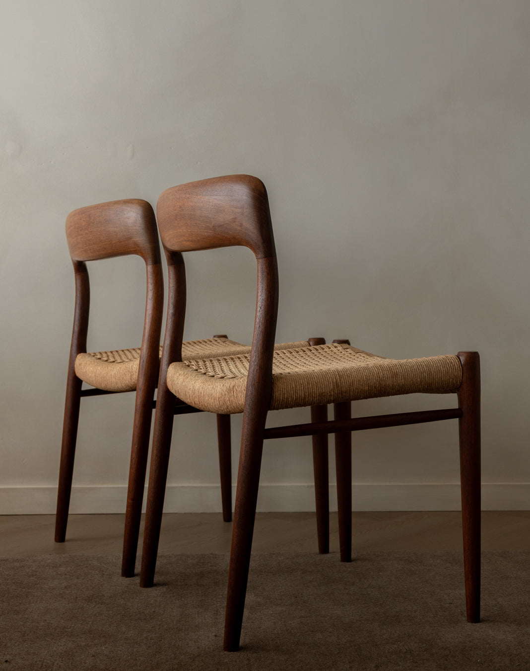 Set_of_4_Vintage_Danish_Teak_Model_75_Dining_Chairs_by_Niels_Otto_Møller_for_J.L._Møllers,_1950s_Mid_Century_Modern