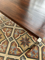 Rosewood_and_Chrome_Coffee_Table,_Scandinavian_Modern,_1960s
